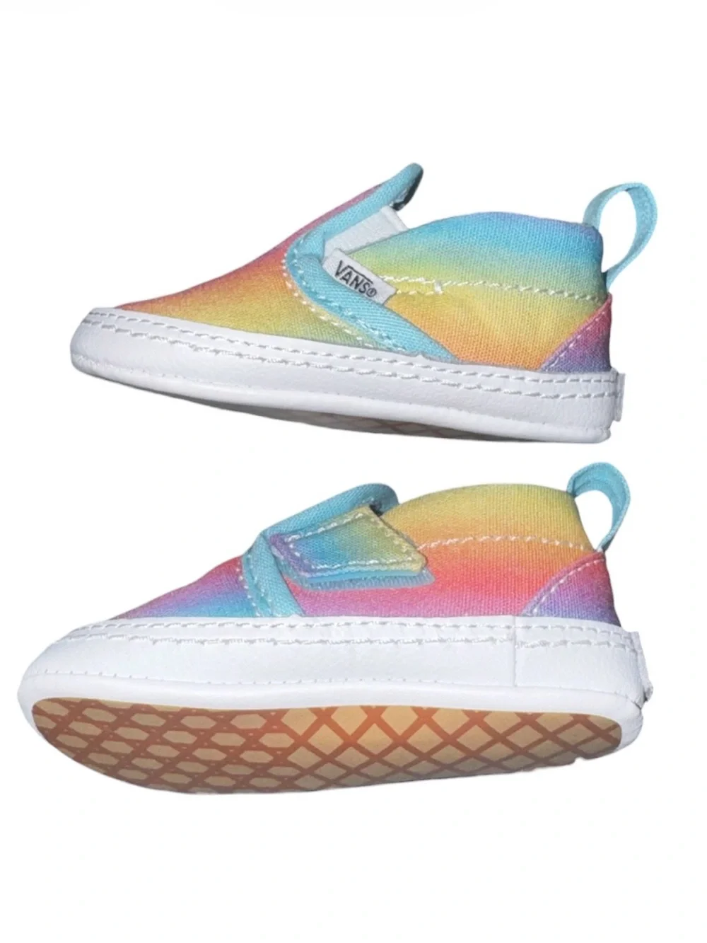 Vans Infant Slip-On V Crib Rainbow Shoes